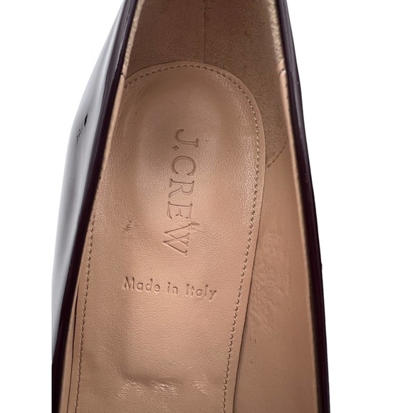 NWOT! J.Crew Patent Leather Almond Toe Wedges. Size 8 made in Italy - Picture 6 of 8